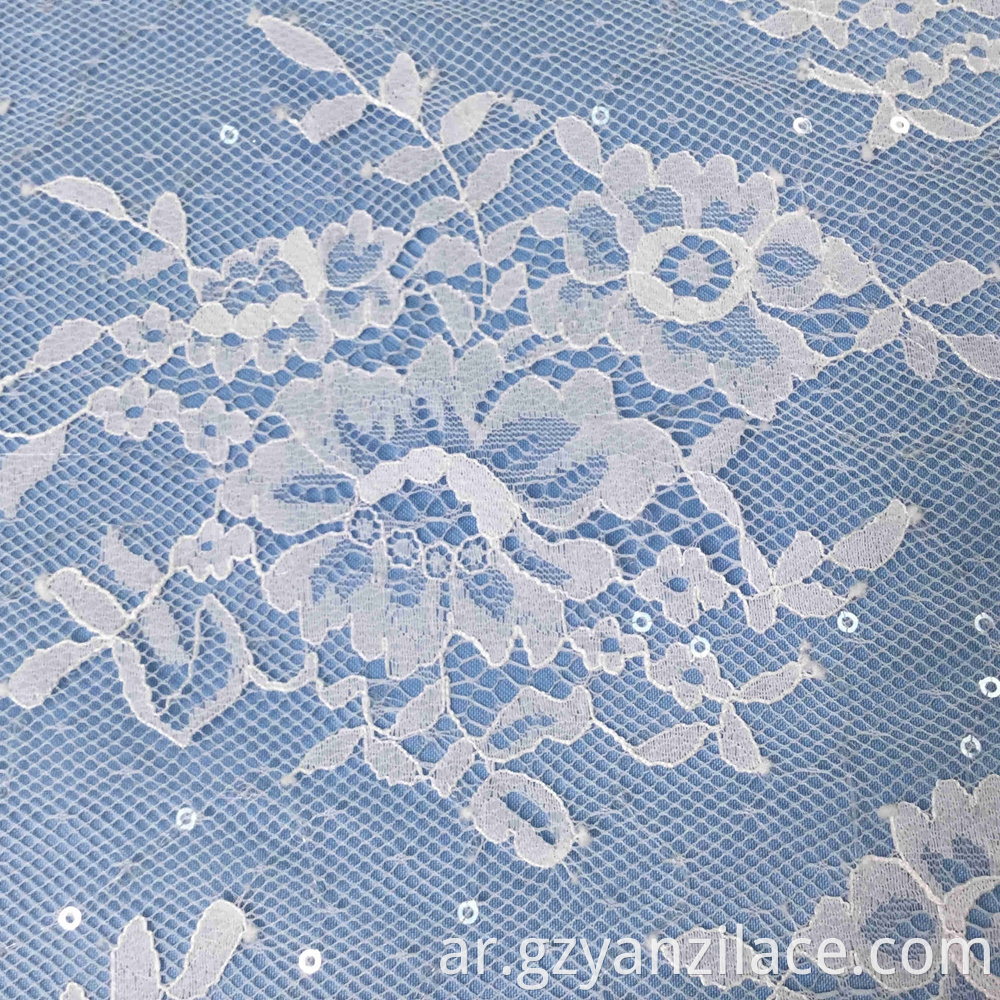 Chantilly Tulle Lace Fabric